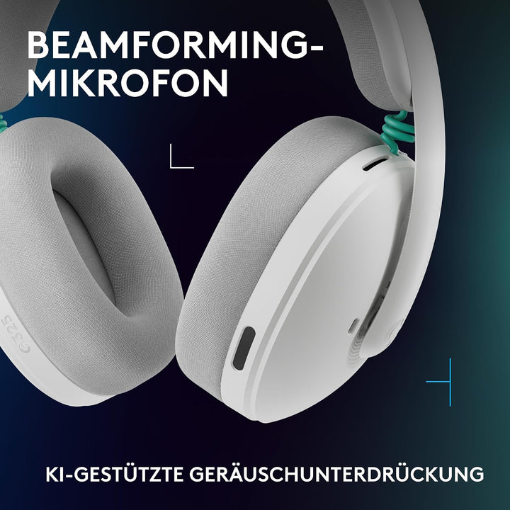 Logitech G G325 LIGHTSPEED Wireless Bluetooth Gaming-Headset Headset G325 | +24 Stunden-Akku Weiss,