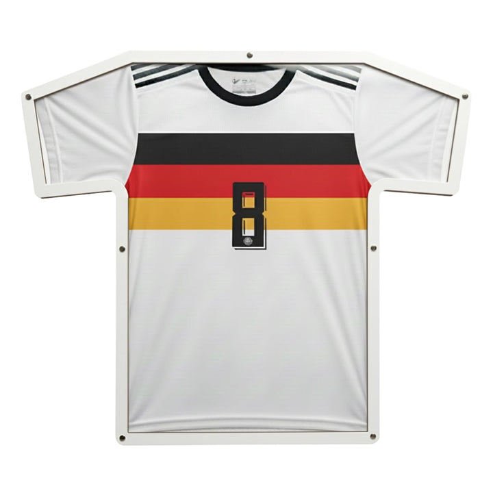 Trikotrahmen in T-Form, Kinder (XS - S), Weiss, für T-Shirts, Fussballtrikots, Sporttrikots, bruchsi