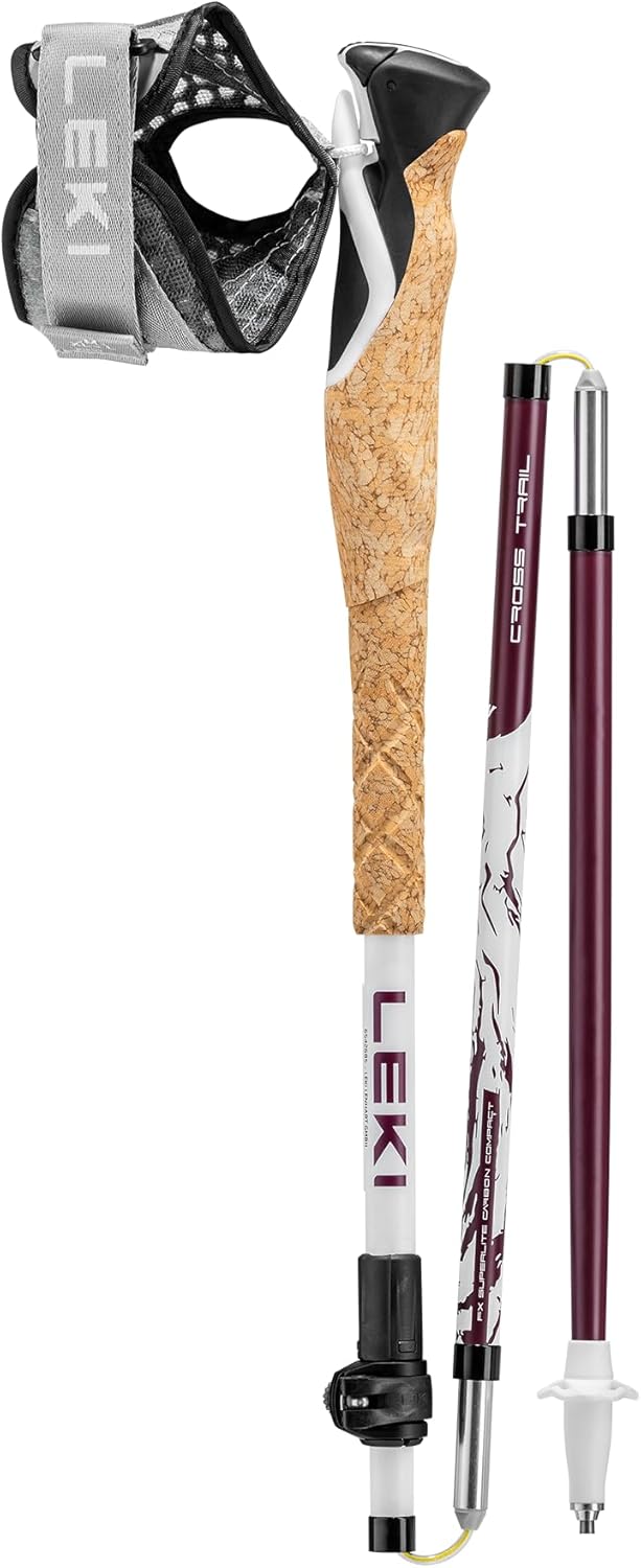 Leki Cross Trail FX Superlite Compa, White-ferra-Black