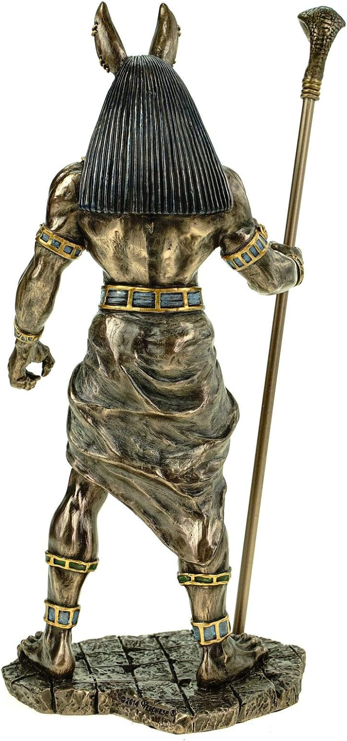 Veronese Figur ägyptischer Gott Anubis 28 cm Ägypten Pharao bronziert