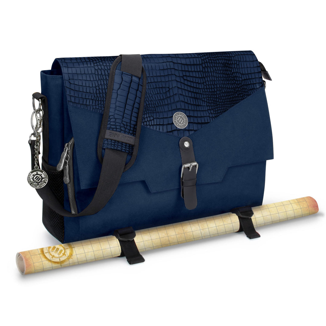 ENHANCE Player's Essentials DnD-Tasche, Sammleredition - Umhängetasche aus Drachenhaut für 2–4 Büche