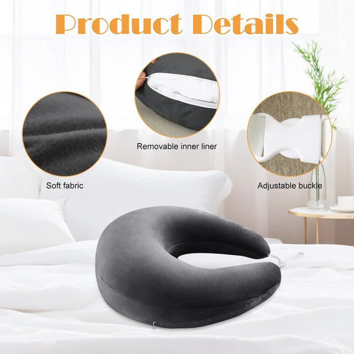 CEWROM Ergonomisches Crealis-Kissen, Schosskissen Lesekissen, Tragbar Häkelkissen Stützkissen, Leich