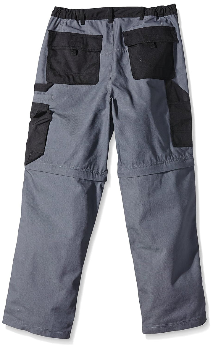 teXXor 2-in-1 Arbeitsbundhose Canvas 320 mit Cordura, 20-008357-24,Grau (Grey/Black) ,24 Grau (Grey/