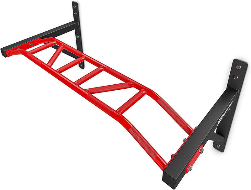 Hop-Sport Multigriff Klimmzugstange für Wand HS-2002K - Profi Fitness Pull Up Bar für zuhause mit vi