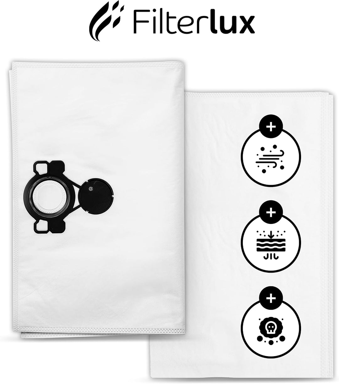 STAUBSAUGERBEUTEL FLEX VLIES-FILTERSACK PASSED FÜR VCE33L-MC, L-AC, ATTIX33, 33M-H SE133ME 5 STÜCK F