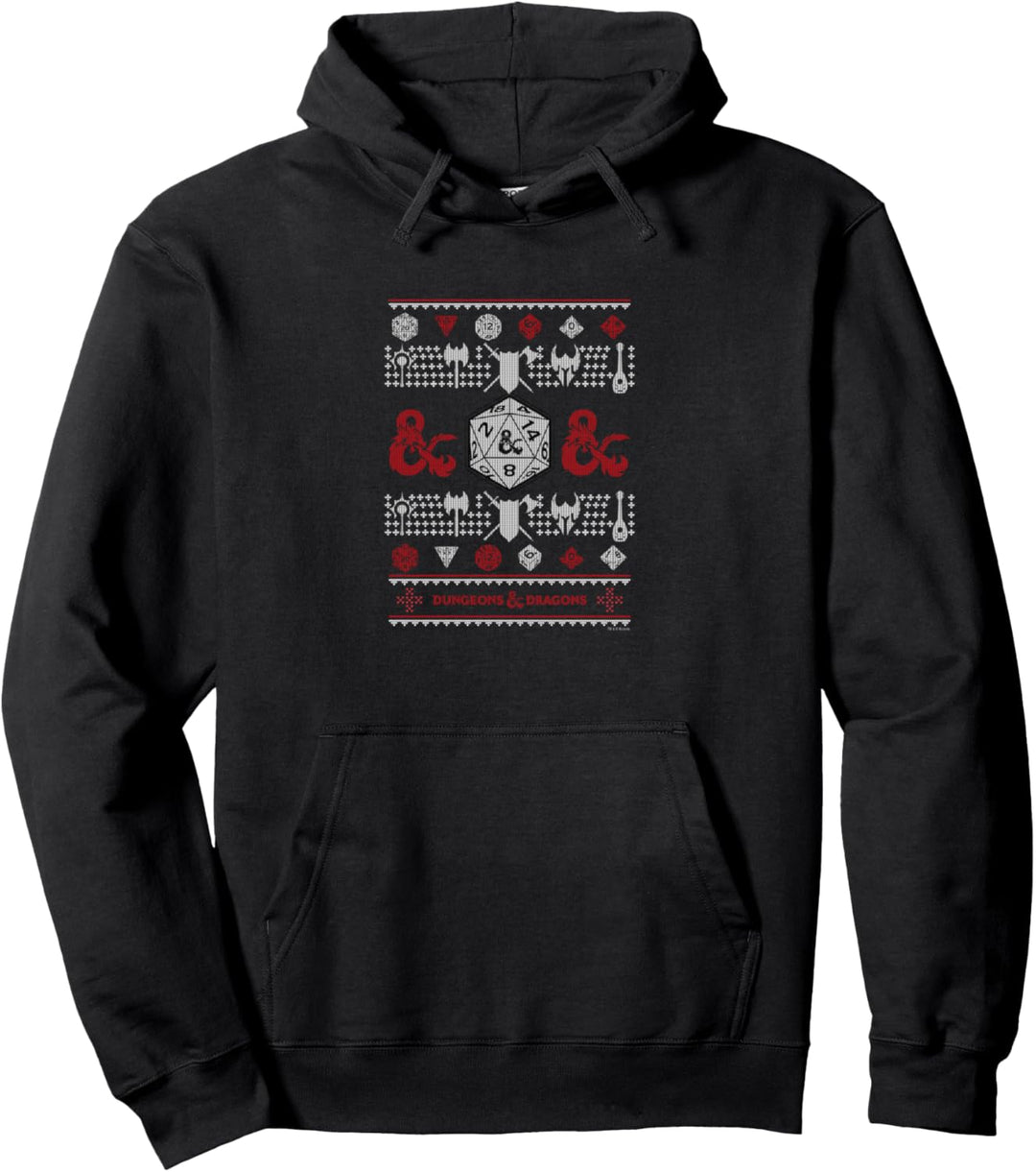Dungeons & Dragons Ugly Christmas Pullover Hoodie