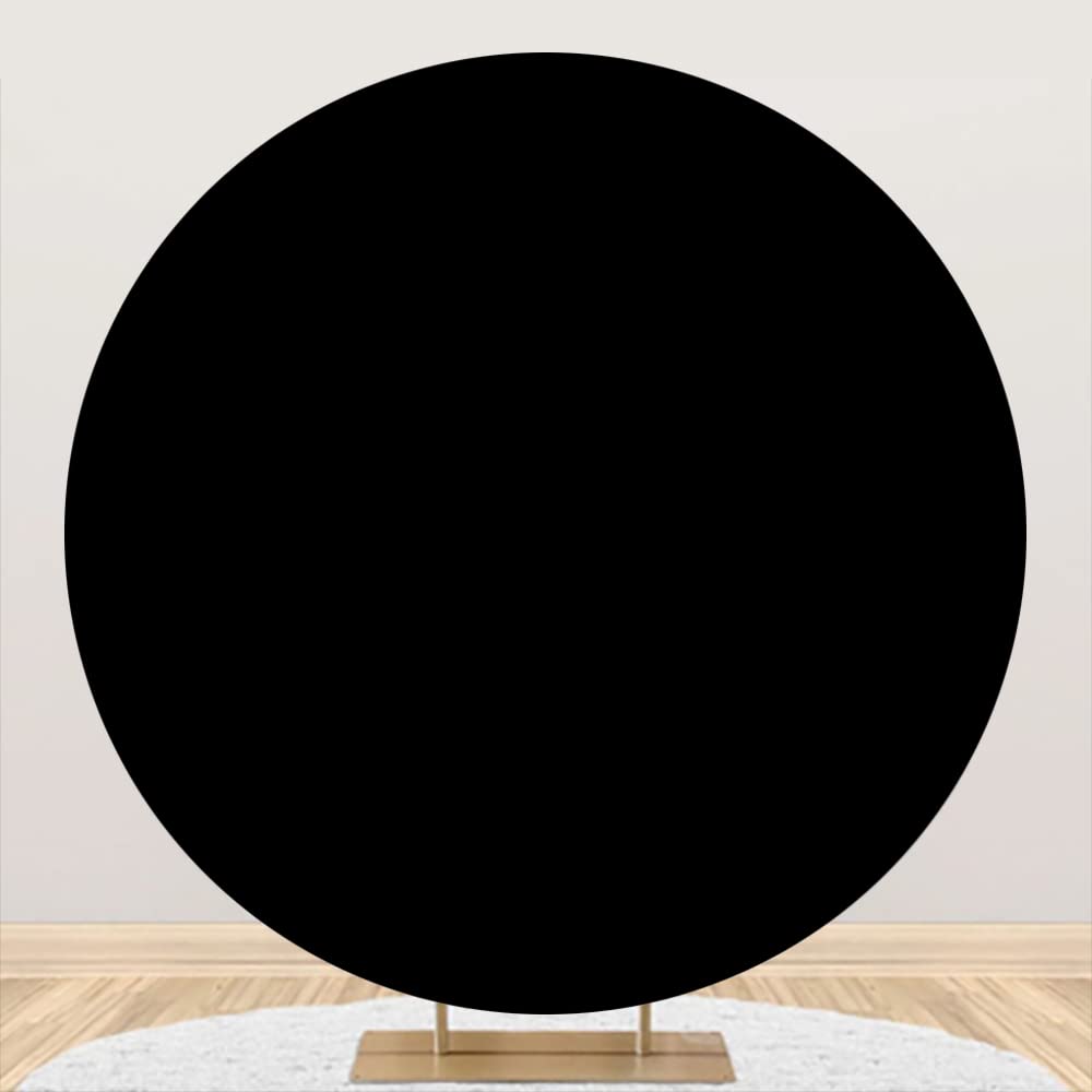 Aoihrraan 220cm Durchmesser Schwarz Runden Fotografie Hintergrund Pures Schwarz Hintergrund Geburtst