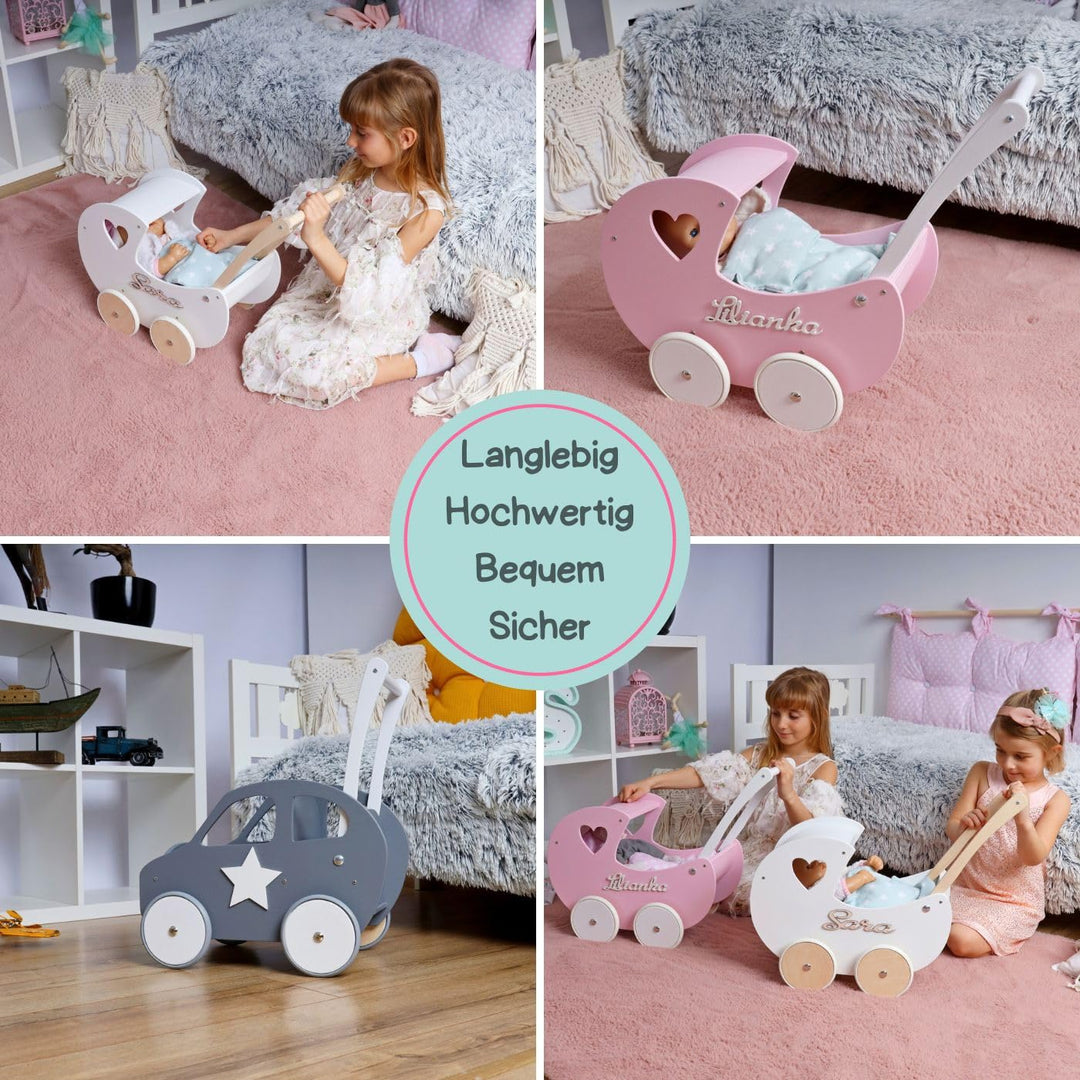 Love Gifts® Walker - Puppenwagen ab 1 Jahr | Lernlaufwagen für Kleinkinder | Lernlaufhilfe, Montesso