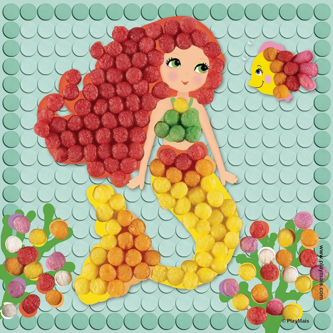 Playmais MOSAIC Dream Mermaid Kreativ-Set zum Basteln für Kinder ab 5 Jahren | Über 2.300 Stück & 6