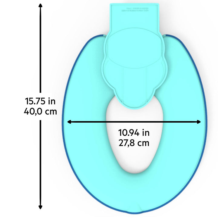 Bright Starts, Disney Baby Stitch Flip & Sit Töpfchensitz, Sicherer Toilettenaufsatz mit Rutschfeste
