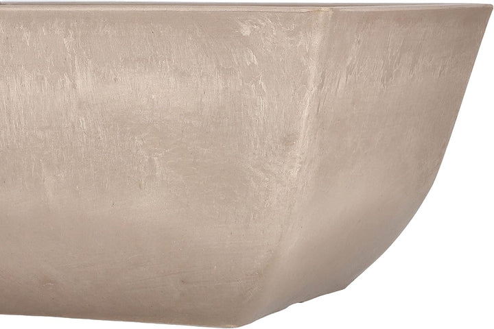 KOTARBAU® Blumentopf Pflanzgefäss aus recycelten Materialien 26x26x12,7cm mit Untersetzer 23x23x2cm