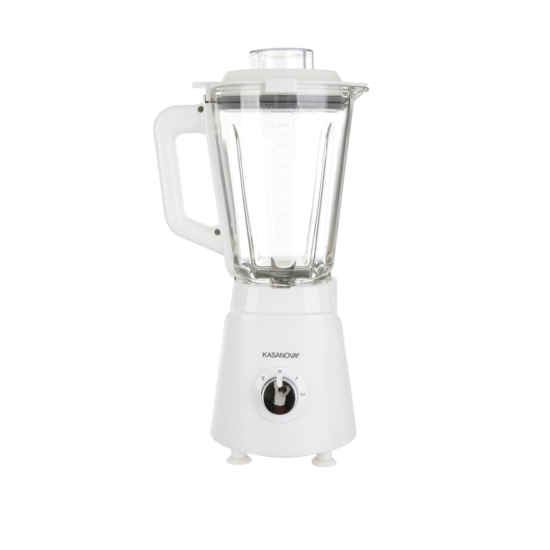 Kasanova 1 Standmixer LT 1,5 Glaskrug W1000 weiss, ABS-Kunststoff Glas Edelstahl 18/10 Elektronische