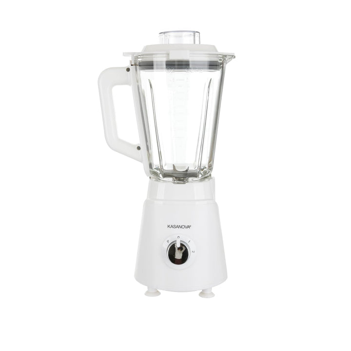 Kasanova 1 Standmixer LT 1,5 Glaskrug W1000 weiss, ABS-Kunststoff Glas Edelstahl 18/10 Elektronische