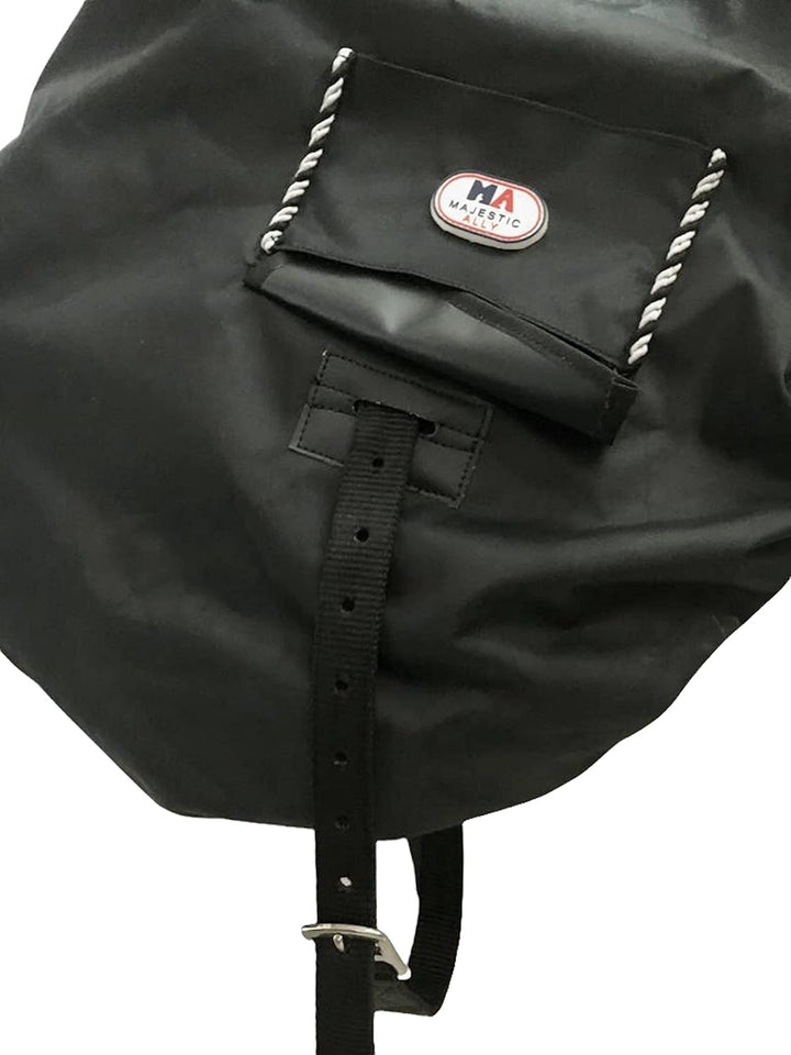 Majestic Ally Sattelbezug aus Nylon, wasserdicht, mit Fleece gefüttert, verschiedene Farben (schwarz