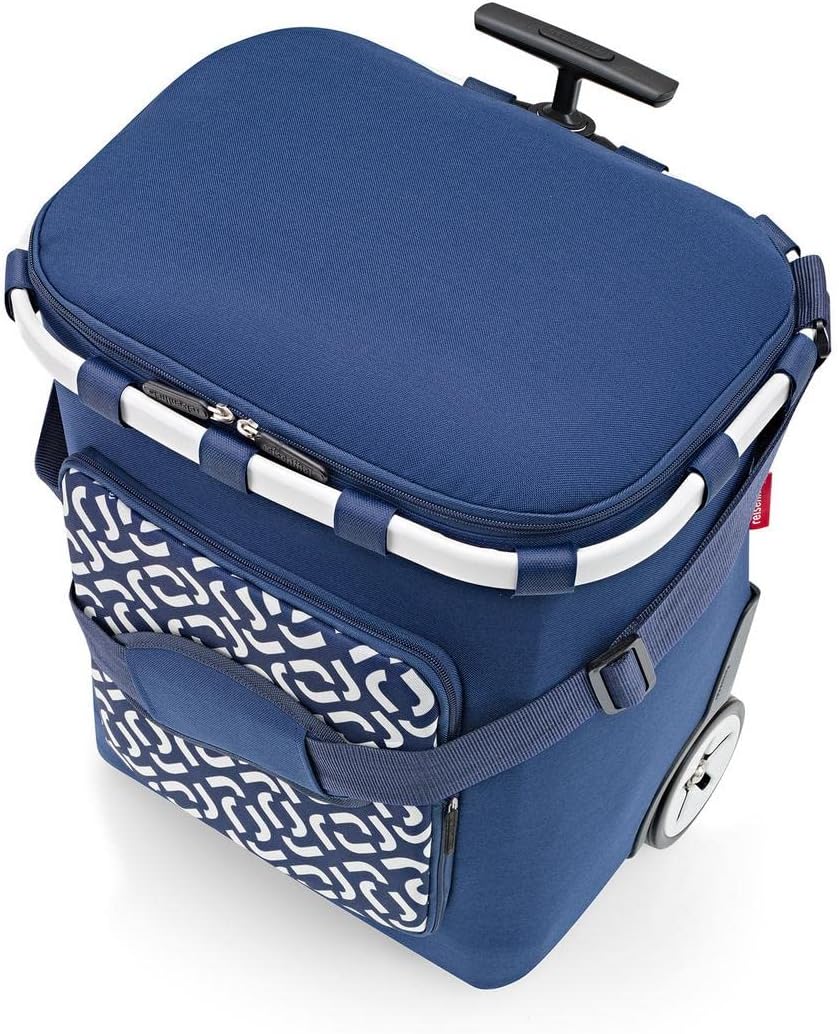 Reisenthel Carrycruiser Plus Einkaufstrolley Signature Navy blau Polyestergewebe, Aluminiumrahmen, w