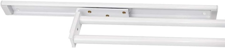 Emuca - Ausziehbarer Handtuchhalter mit 2 Armig, handtuchauszug küche oder bad aus weissem Aluminium