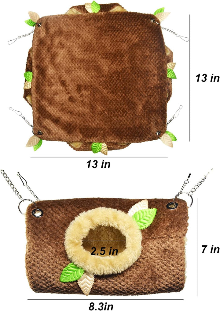Kleintierhängematte, Hamster Hängematte Hängematte & Tunnel Warmbett Hauskäfig Nestkäfig Hängetunnel