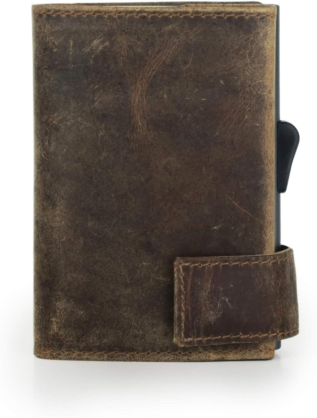 SecWal Kartenetui mit Münzfach Reissverschluss (Braun Hunter), Braun Hunter