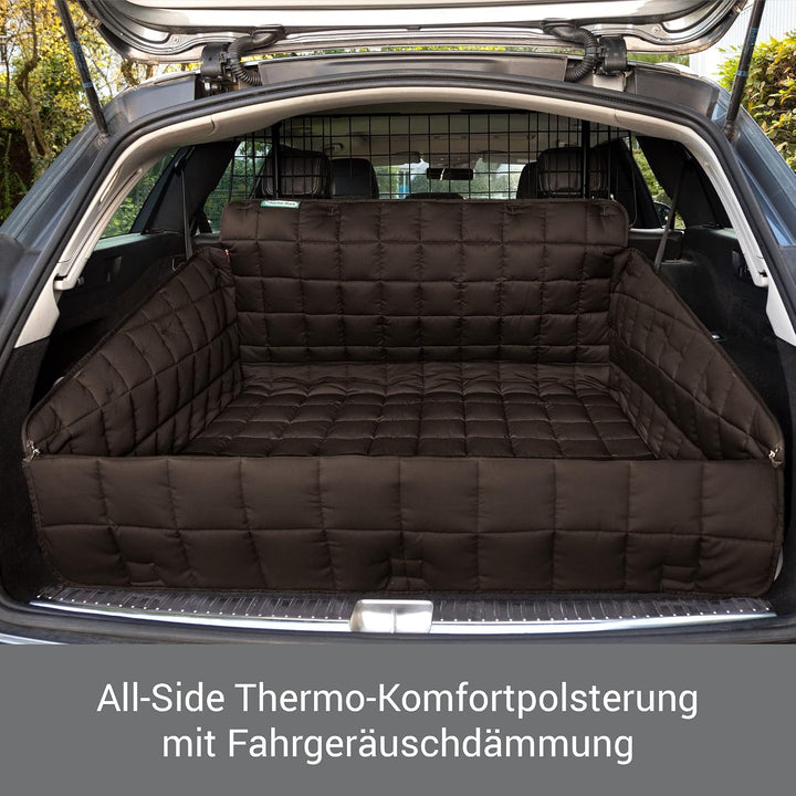 Doctor Bark gepolsterte Kofferraumschutz Hundedecke mit Ladekantenschutz &amp; All-Side-Schutz, waschbar