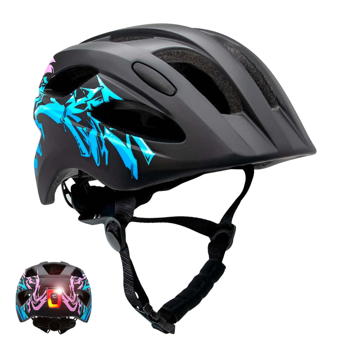 Crazy Safety Cool Kinder Fahrradhelm | Fahrradhelm für Kinder von 6-12 Jahren für Fahrrad, Skateboar