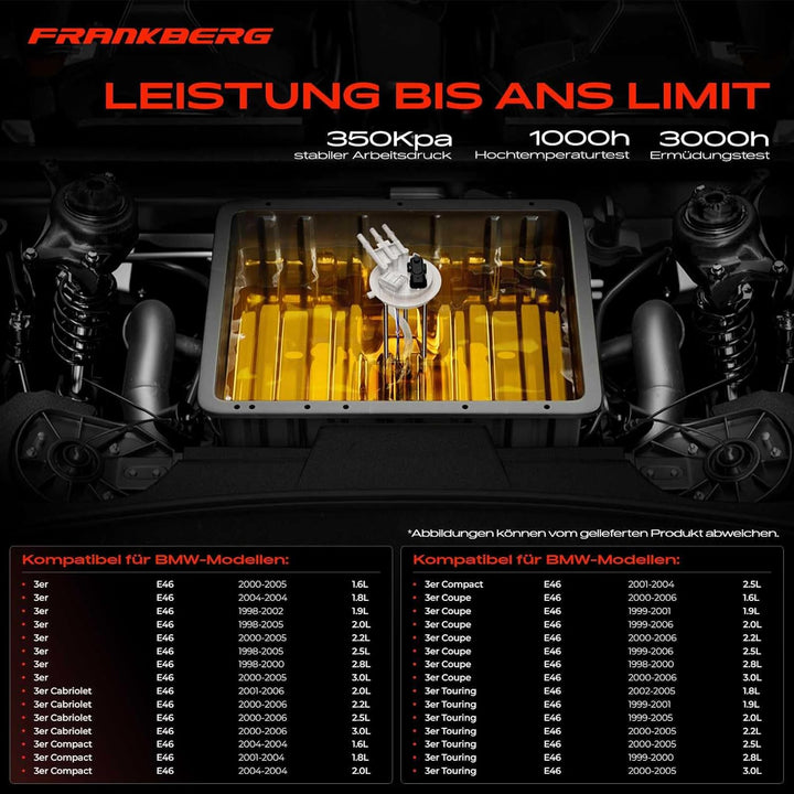 Kraftstoffpumpe Benzinpumpe für 3er E46 316 318 320 323 325 328 330 1998-2006 16146752499