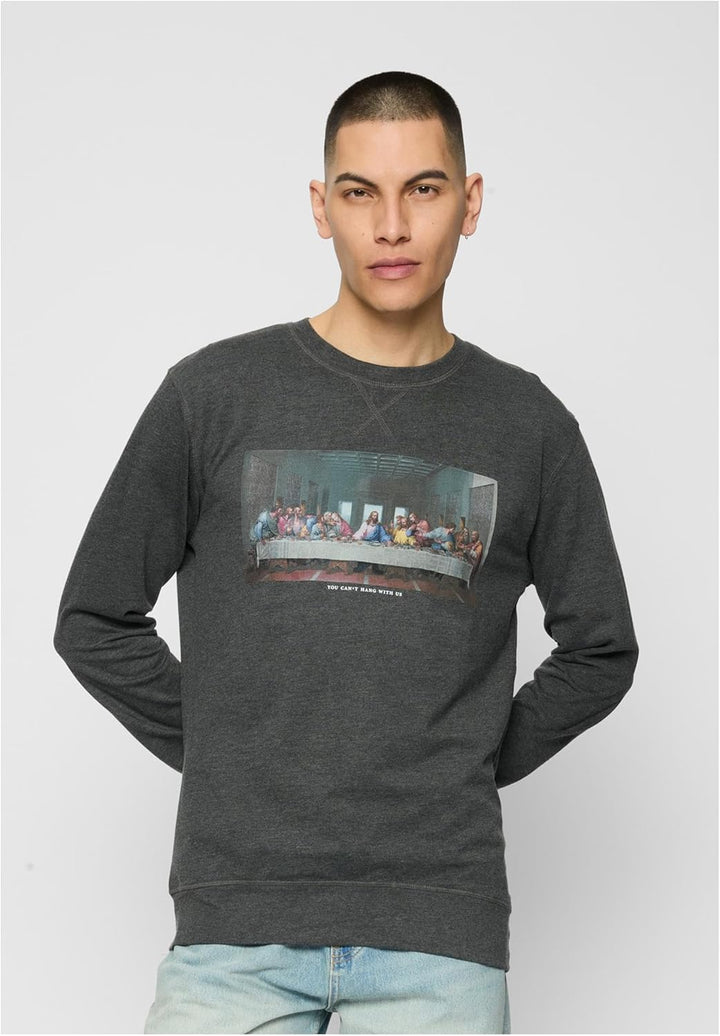 Mister Tee Herren Can´t Hang with Us Crewneck L Charcoal, L Charcoal