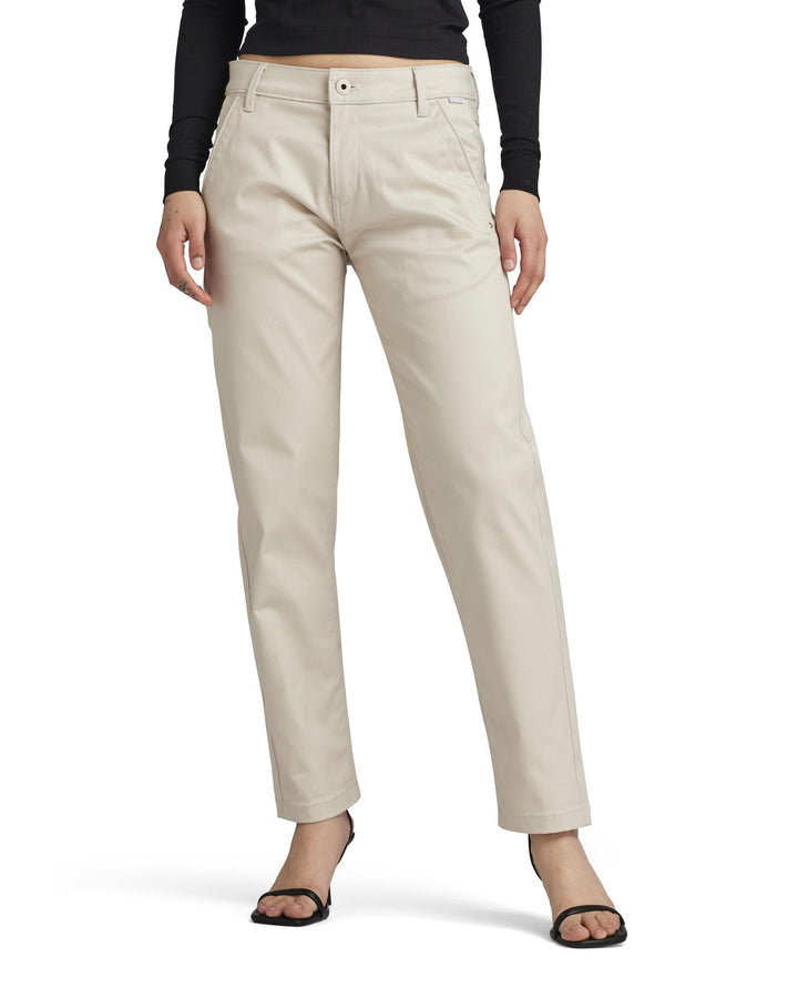 G-STAR RAW Damen Kate Boyfriend Chino Pants 24W / 30L Beige (Whitebait D22539-c072-1603), 24W / 30L