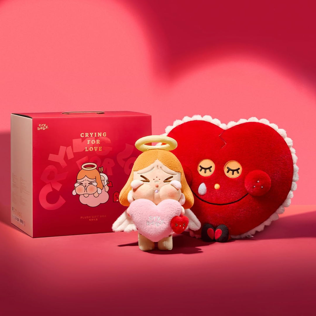 POP MART Crybaby Crying for Love Series-Plush Gift Box Sammelfiguren Sammler Kunstspielzeug Spielzeu