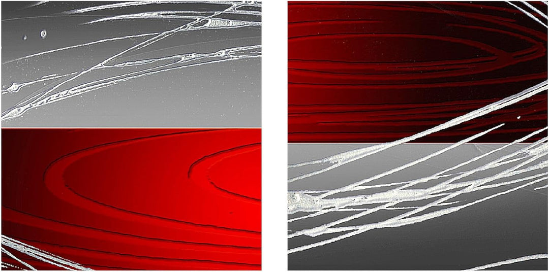 Runa Art Bild Modern Abstrakt - Made in Germany - Wandbilder Rot Grau Schwarz 4 Teilig 103142a 100 x