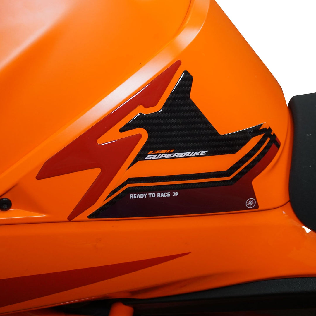 labelbike - Aufkleber 3D Motorrad Seite Schutz und Dekoration in Harz kompatibel mit KTM 1390 Super