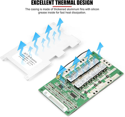 EVTSCAN Neueste 72 V BMS Lithium-Batterieladegerätkarte 20S 3,7 V 60 A Lithium-Akku Ladeschutz BMS m