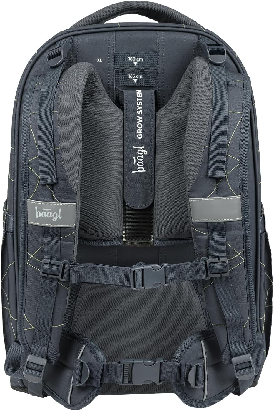 Baagl Schulrucksack Set Jungen Teenager 3 Teilig Schultasche 30 l - Wave | Ein ergonomischer Schulra