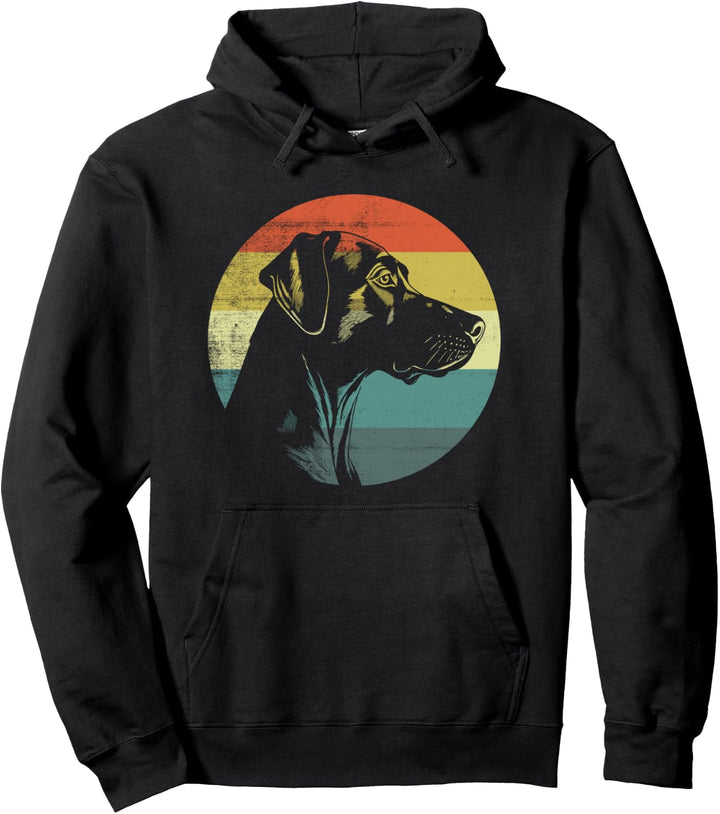 Rhodesian Ridgeback Hund Retro Design Pullover Hoodie