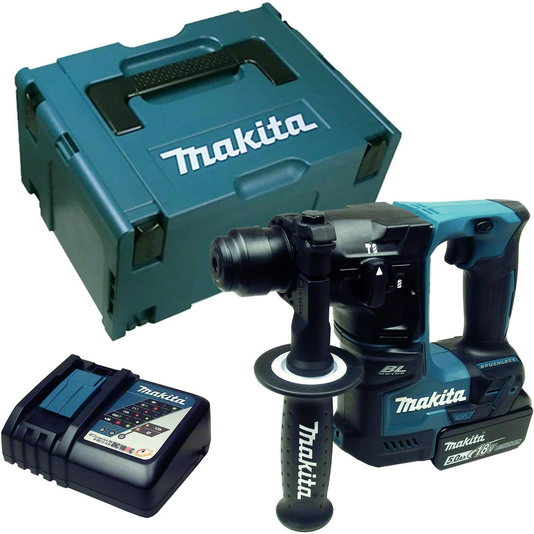 Makita DHR 171 Akku-Bohrhammer 18 V mit Akku 5 Ah + Ladegerät in Makpac Gr. 3
