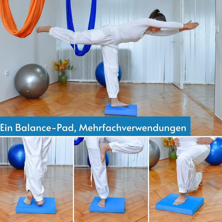 Quality Den Balance Pad, Rutschfester Weichschaum, Balancekissen für Stabilität und Koordination - H