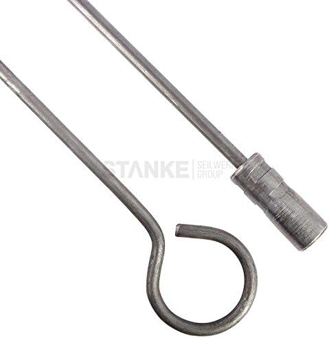 Schubstange Kesselstab STARR Öse M12 Länge 100cm + 30 mm Heizkesselbürste Kesselbürsten Ofenbürste O