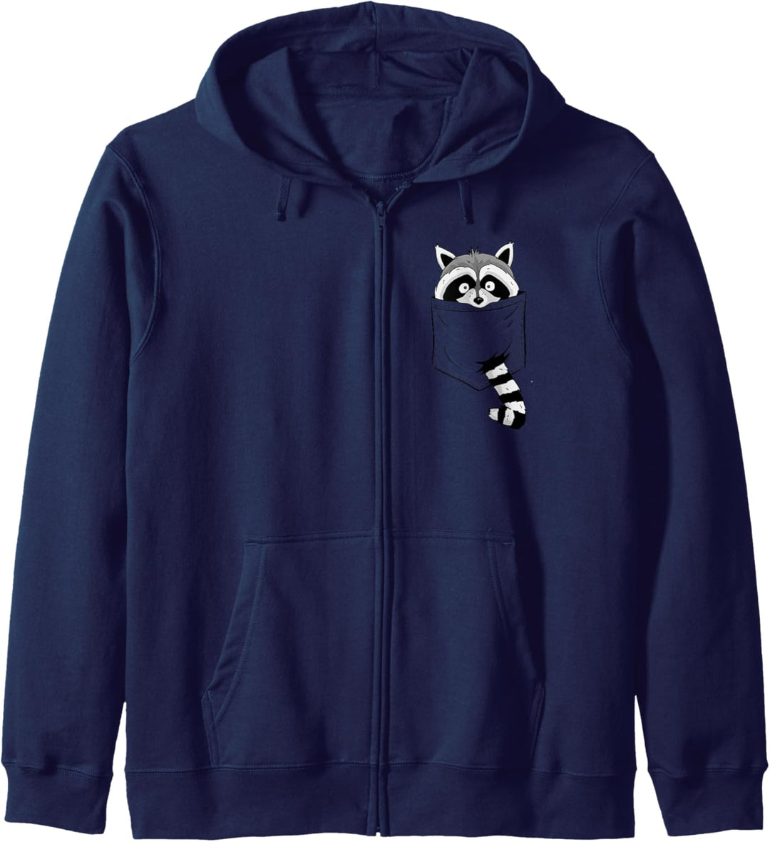 Funky Raccon Art l Cooler Waschbär In Deiner Tasche Kapuzenjacke