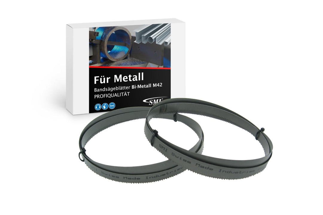 SMI 2er Set Sägeband Bi-Metall M42 Abmessung 1140 x 13 x 0,65 mm 14 ZpZ für Güde MBS 105 V, Scheppac