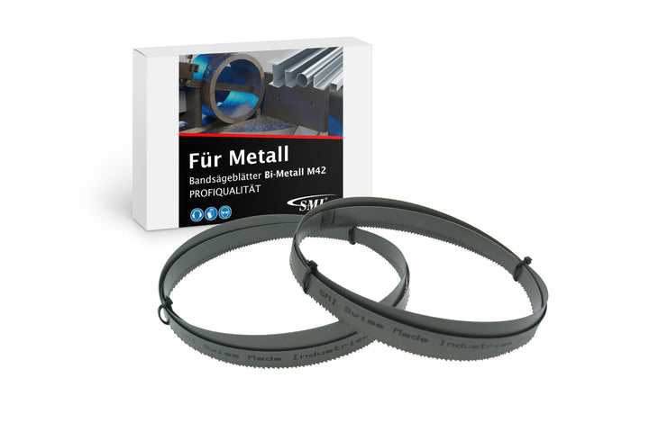 SMI 2er Set Sägeband Bi-Metall M42 Abmessung 1140 x 13 x 0,65 mm 14 ZpZ für Güde MBS 105 V, Scheppac