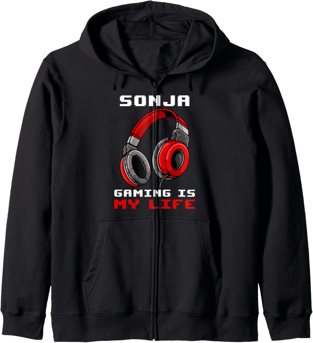 Sonja - Gaming Is My Life - Personalisiert Kapuzenjacke