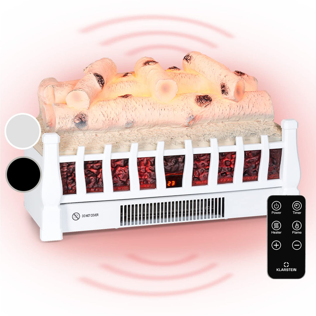 Klarstein Elektrokamin, Elektro Heizungen für Wohnzimmer & Innenräume, Elektrischer Kamin mit LED Fl