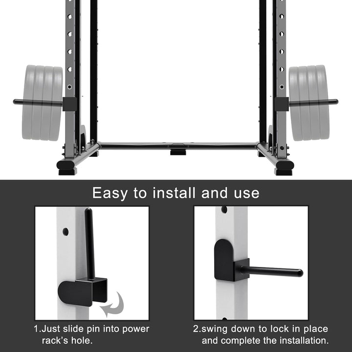 Kipika Hantelscheibenhalter für 2x2 und 3x3 Power Rack - Power Rack Aufsatz für Hantelscheiben - Pas