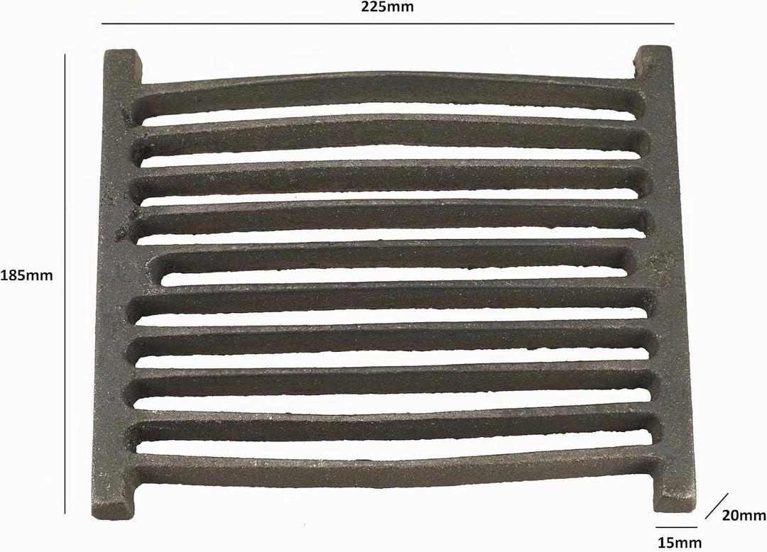 Gusseisen Kaminofen-Rost – Ersatz-Rost für Kamin, Ofen, Grill oder Küchenofen – Robuster Einsatz 225