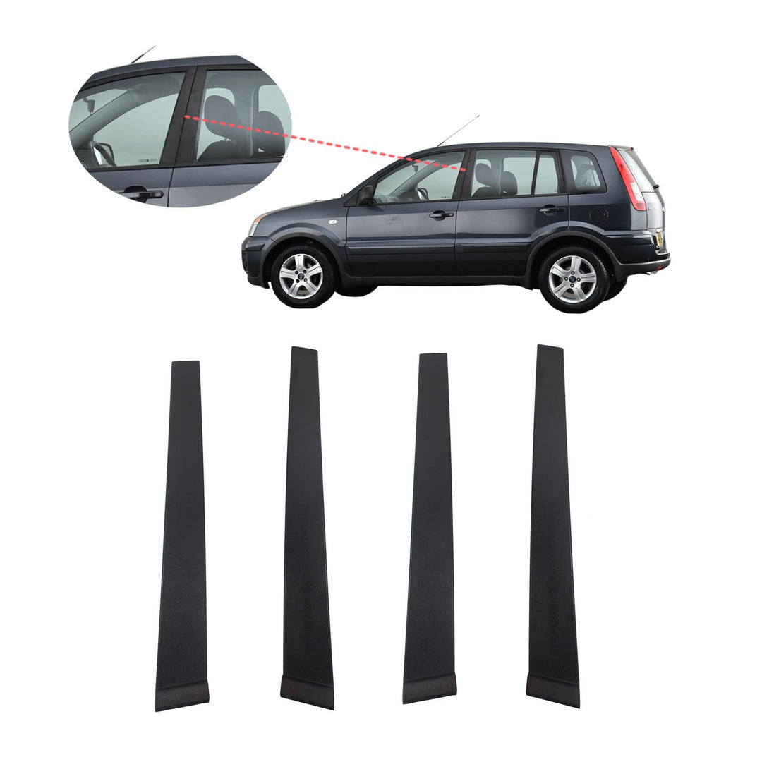 Zierleiste-Set für hinten/vorne und rechts/links für die B-Säule, Leisten-Set mit 4 Stück