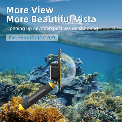 AFAITH Dome Port Kamera Zubehör für GoPro Hero 9 Hero 10 Black Hero 11 Black, Unterwasser 6" GoPro D