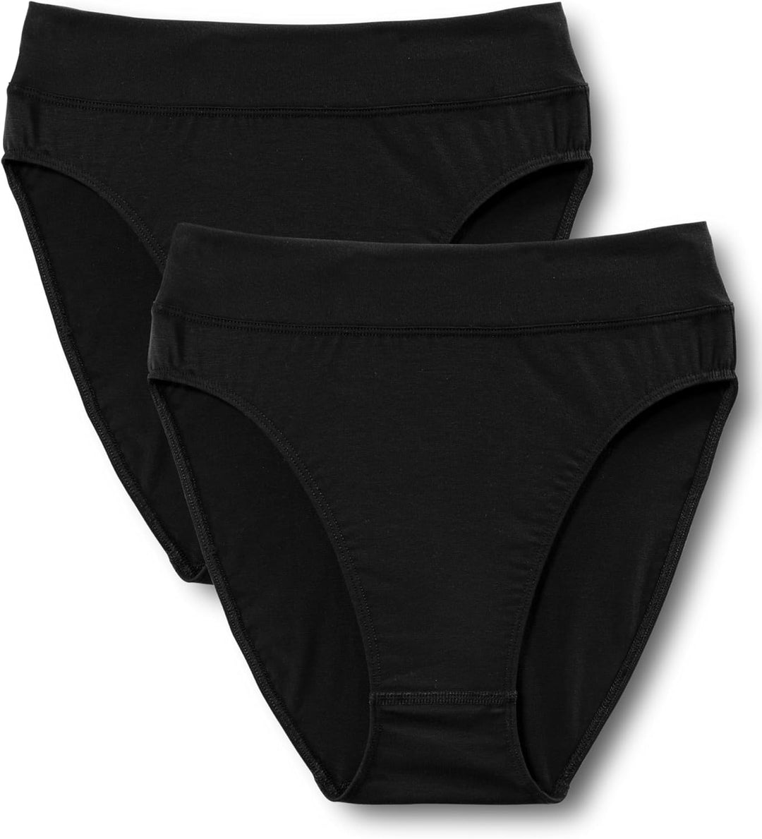 CALIDA Elastic Duopack Slip Damen, im Doppelpack, high Waist 36-38 Schwarz, 36-38 Schwarz