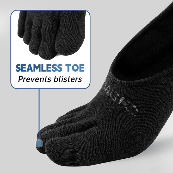 OrrinSports Zehensocken für Frauen Männer Coolmax Laufsocken 5 Fingersocken athletische Zehensocken