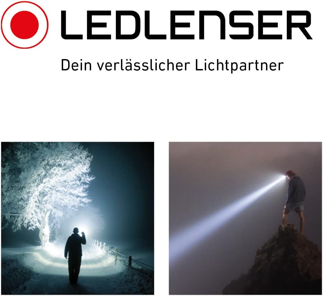 Ledlenser P7R LED Taschenlampe, fokussierbar, wiederaufladbar, mit Akku, 1000 Lumen, 210 Meter Leuch