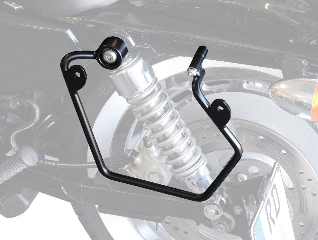 Satteltaschenhalterung Sportster Modelle (1995-2015), ausser XR-Modelle linke Seite Buffalo Bag.