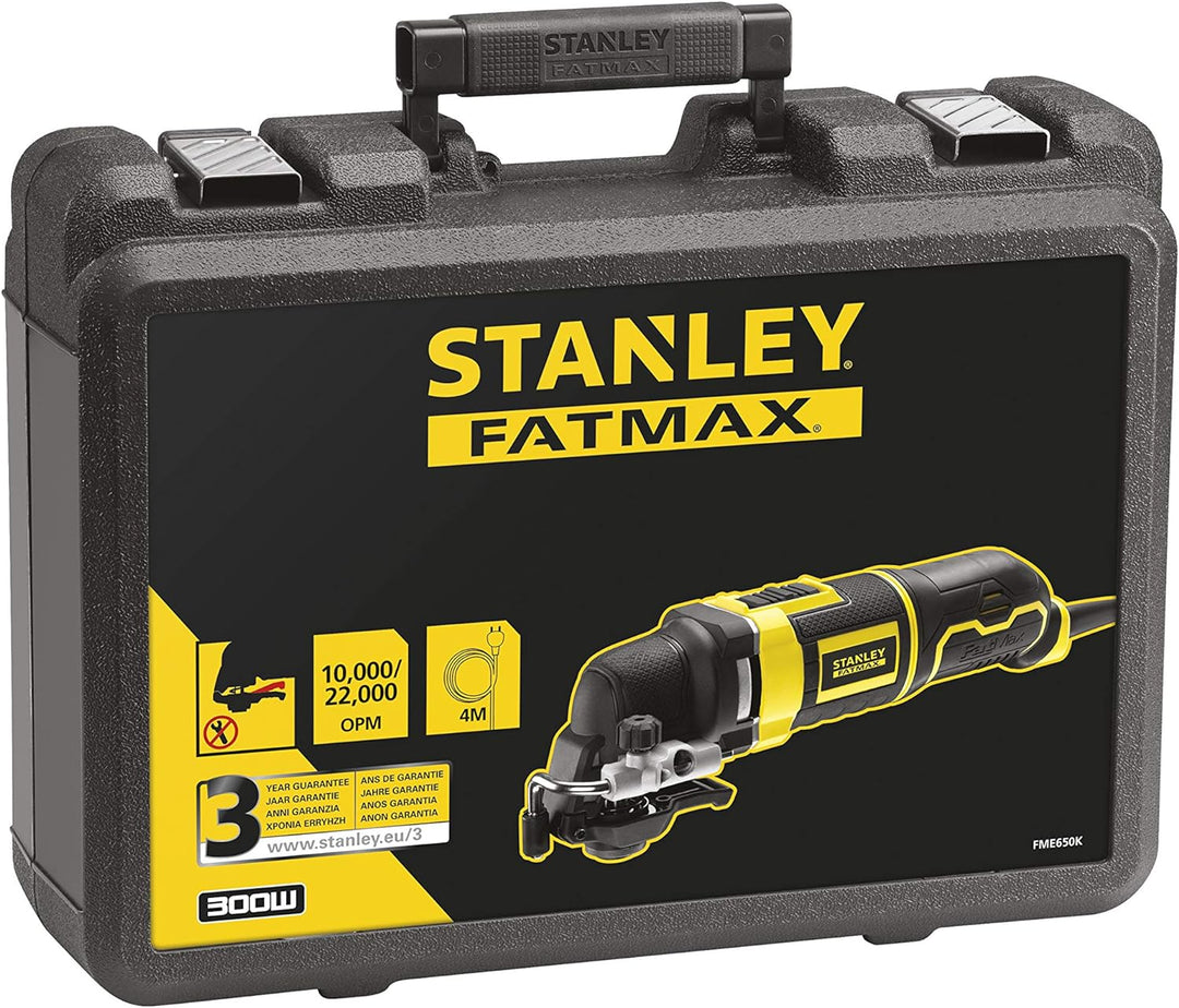 Stanley FatMax Oszillierendes Multifunktionswerkzeug FME650K (300W, stufenlose Schwingzahlregulierun